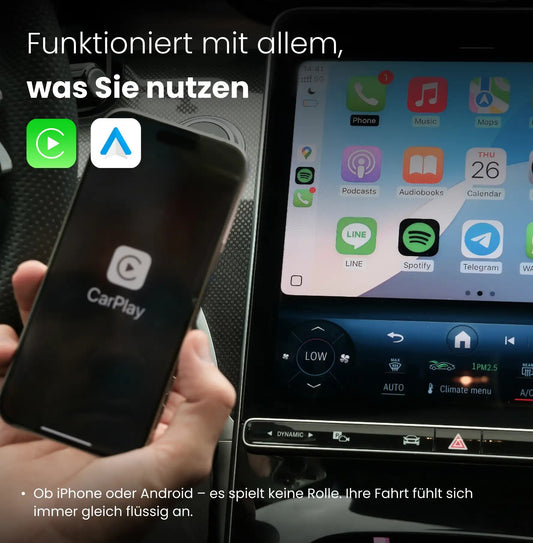 Premium Kabelloser CarPlay & Android Auto Adapter | 5G WiFi | Plug & Play